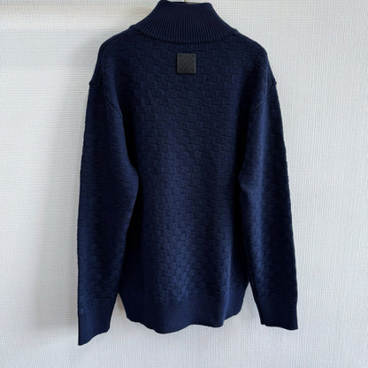 Lv Cashmere-Wool Blend Half-Zip Pullover