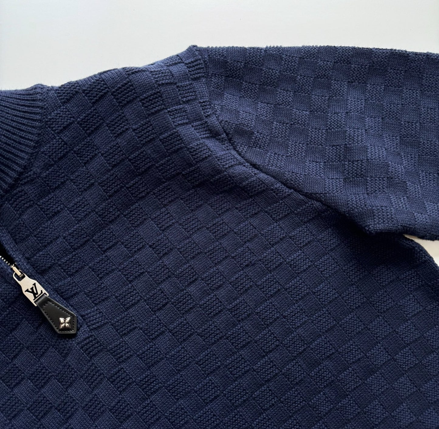 Lv Cashmere-Wool Blend Half-Zip Pullover