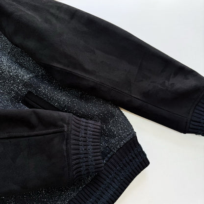 Lv Mix Leather Varsity Blouson