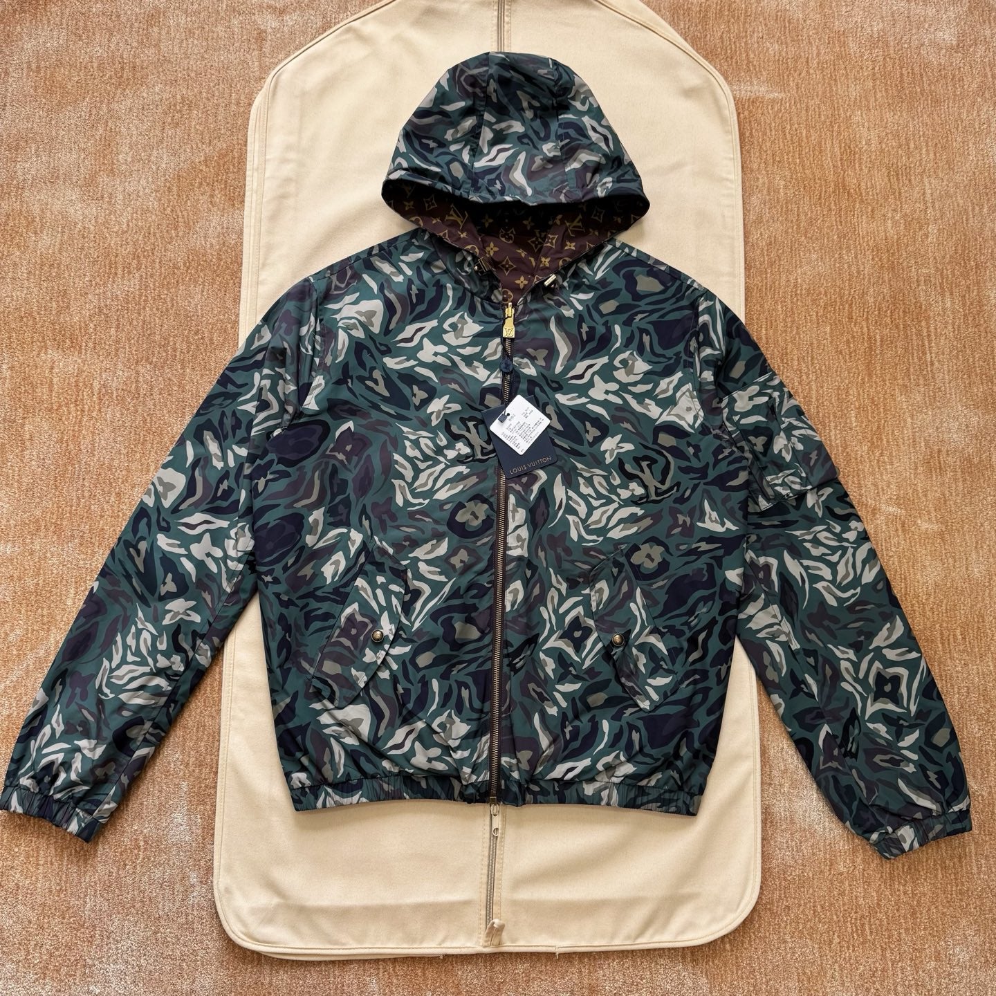Lv Monogram Reversible Windbreaker