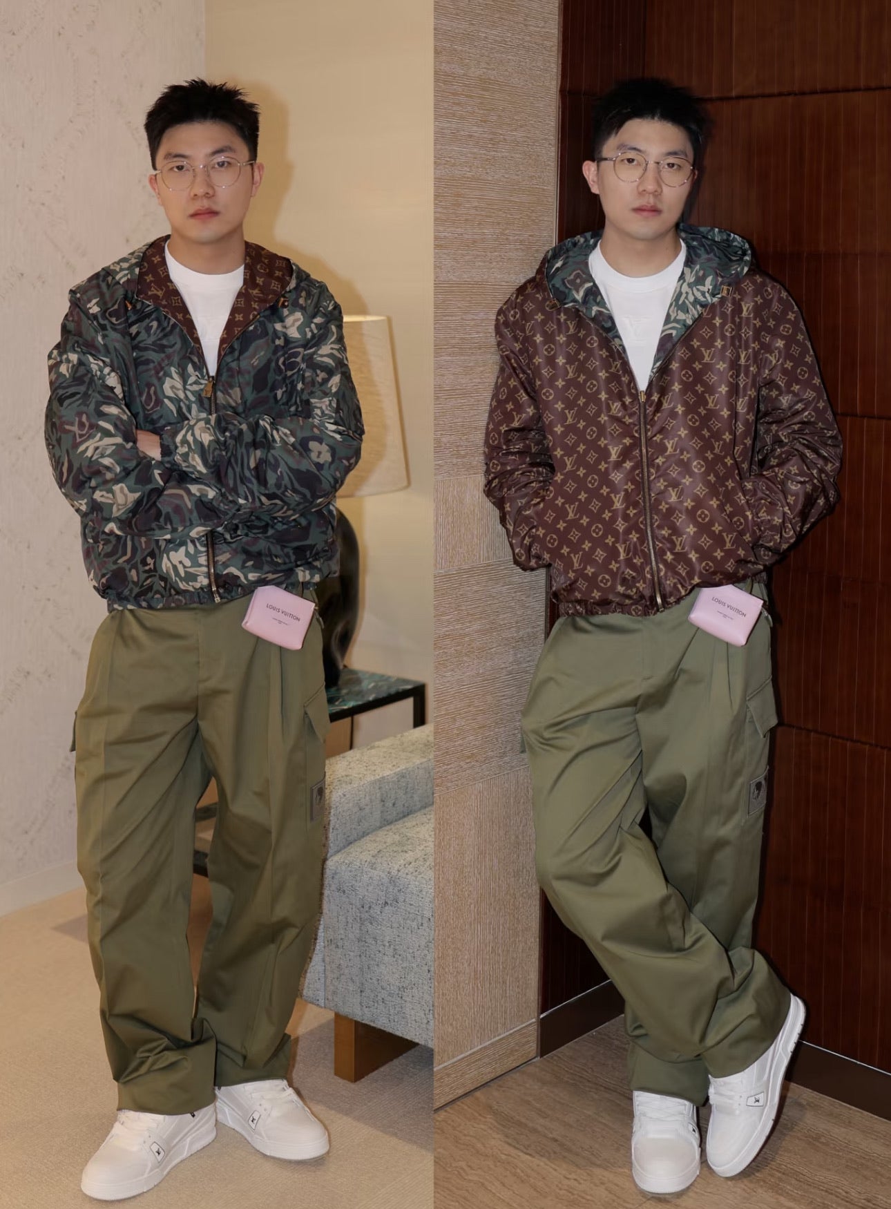 Lv Monogram Reversible Windbreaker