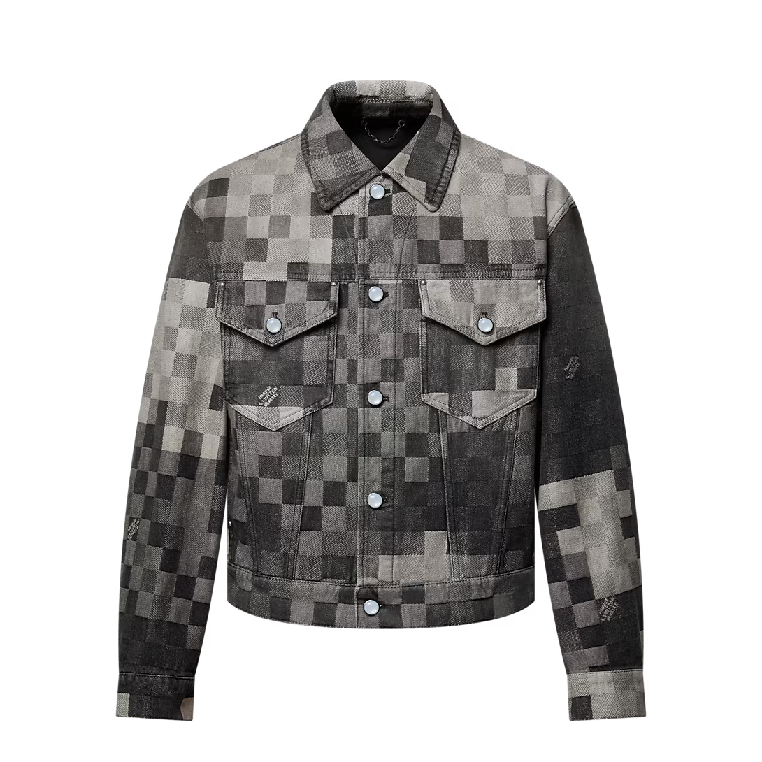 Lv Damoflage Classic Denim Jacket
