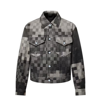 Lv Damoflage Classic Denim Jacket