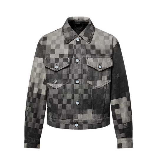 Lv Damoflage Classic Denim Jacket
