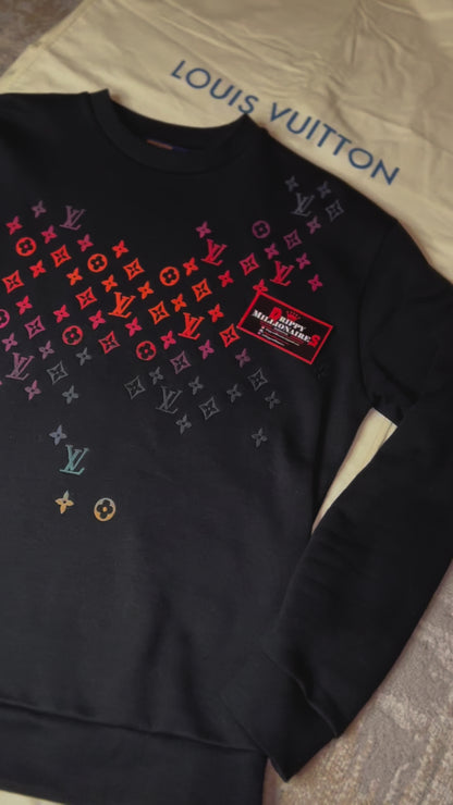 LV Embroidered Cotton Sweatshirt