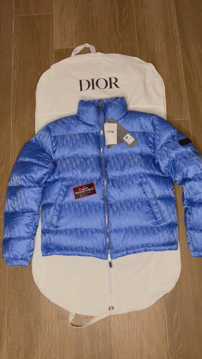 CD OBLIQUE DOWN JACKET BLUE