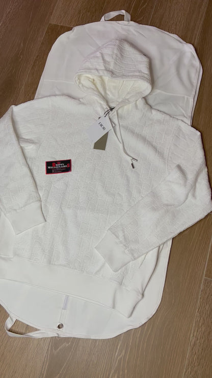 CD  Oblique Relaxed-Fit Hooded Sweatshirt